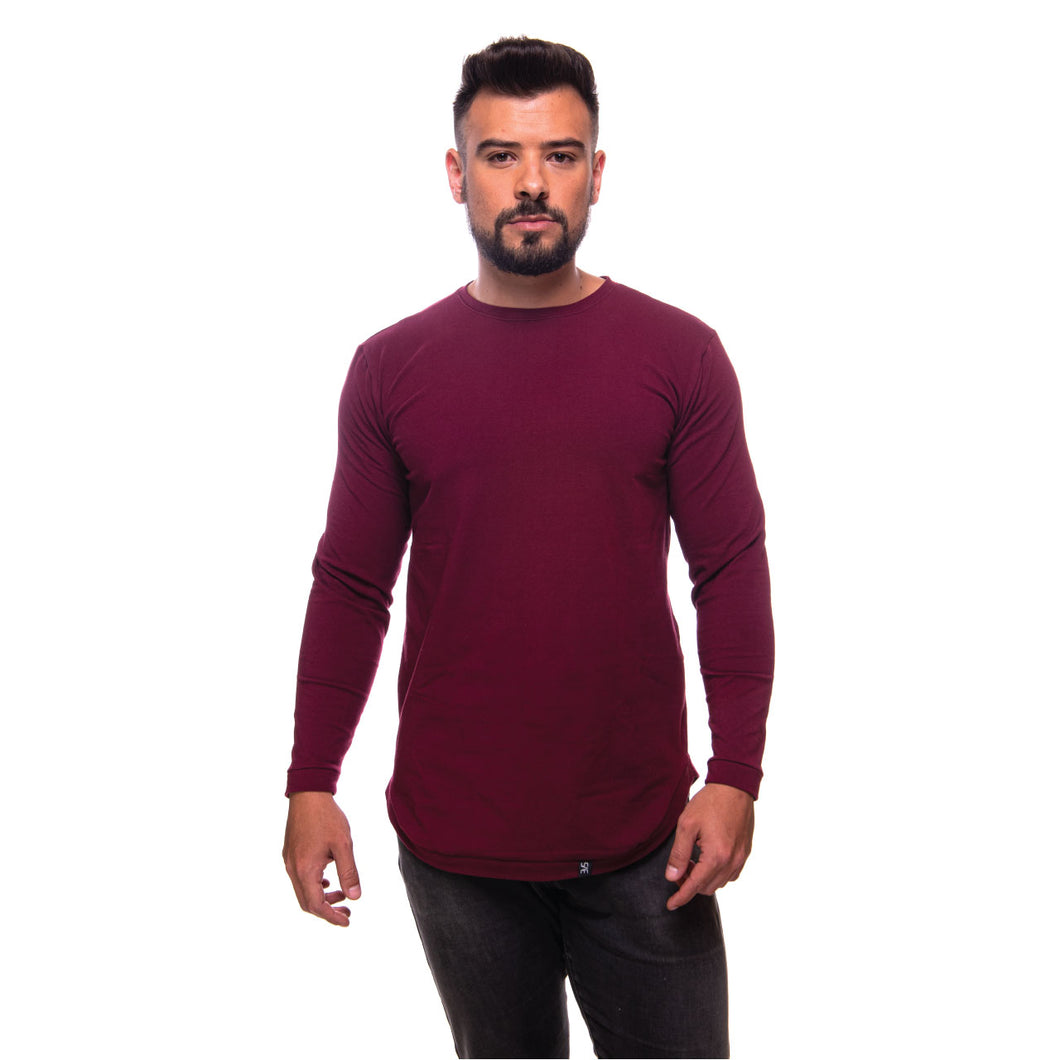 Camisa Clásica Vino - Manga Larga
