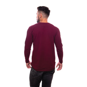 Camisa Clásica Vino - Manga Larga