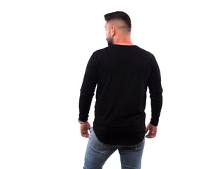 Camisa Tipo H - Negra - Manga Larga