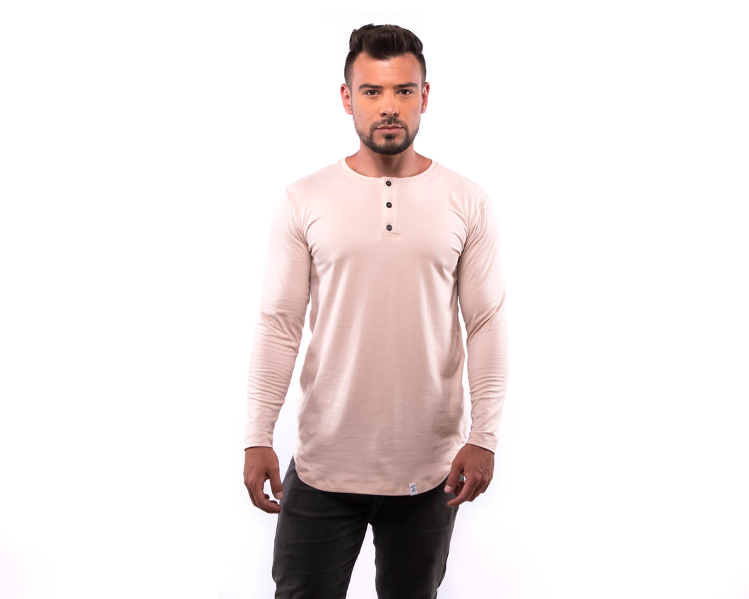 Camisa Tipo H - Beige - Manga Larga