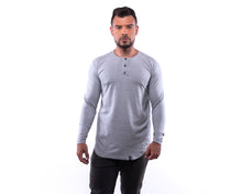 Cargar imagen en el visor de la galería, Camisa Tipo H - Gris - Manga Larga
