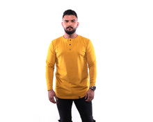 Cargar imagen en el visor de la galería, Camisa Tipo H - Mostaza - Manga Larga
