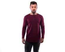 Cargar imagen en el visor de la galería, Camisa Tipo H - Vino - Manga Larga
