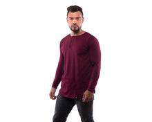 Cargar imagen en el visor de la galería, Camisa Tipo H - Vino - Manga Larga
