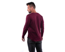 Cargar imagen en el visor de la galería, Camisa Tipo H - Vino - Manga Larga
