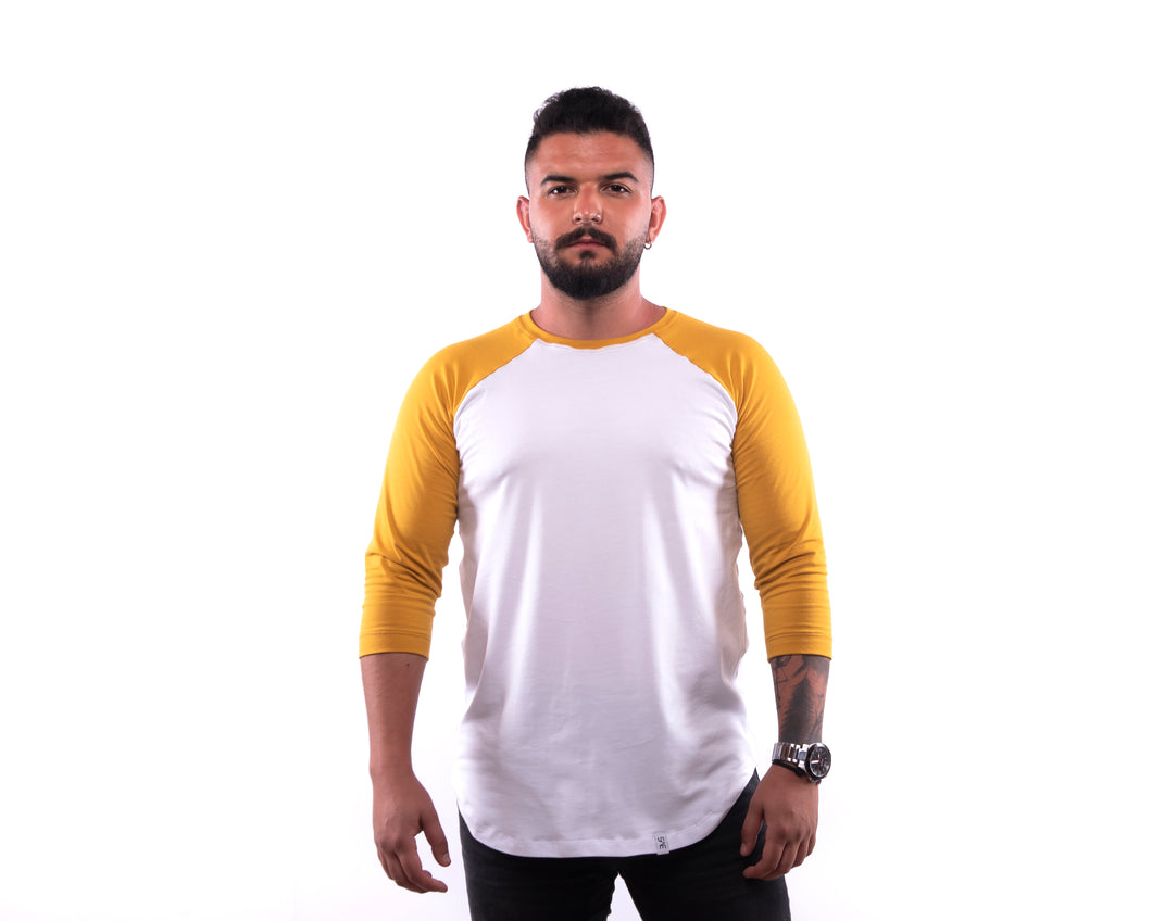 Camisa Duplex Blanco - Mostaza