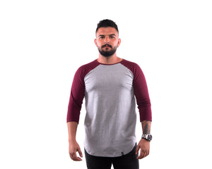 Camisa Duplex Gris - Vino
