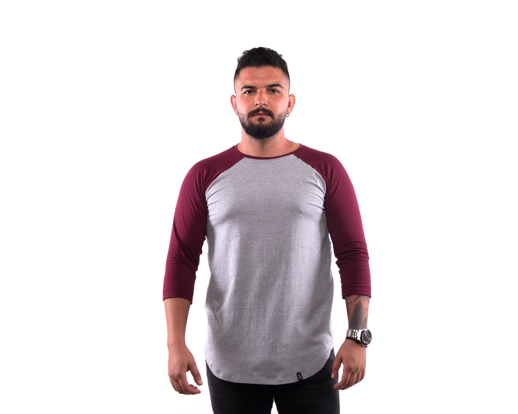 Camisa Duplex Gris - Vino